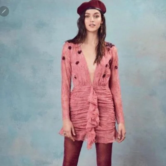 🍋For Love and Lemons Daisy Lace Mini Dress - Picture 16 of 16